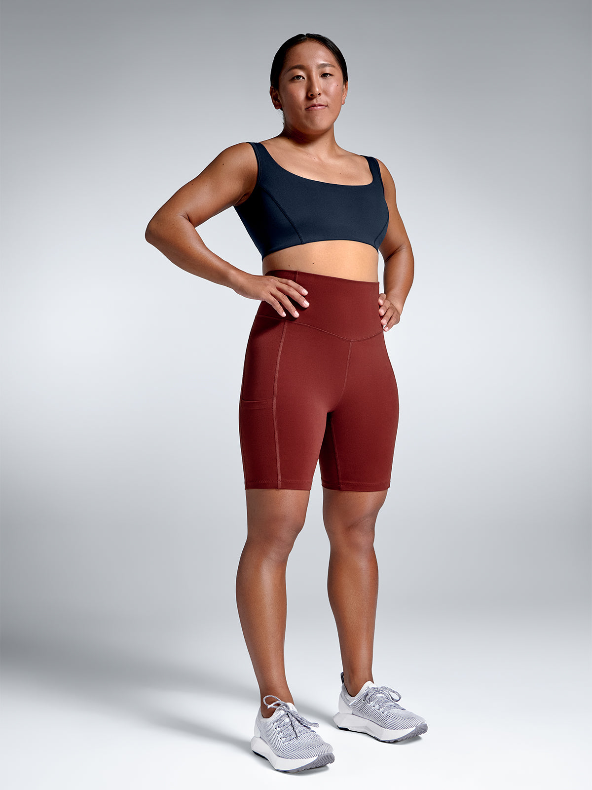 Womens obsession marine blue sports bra 4