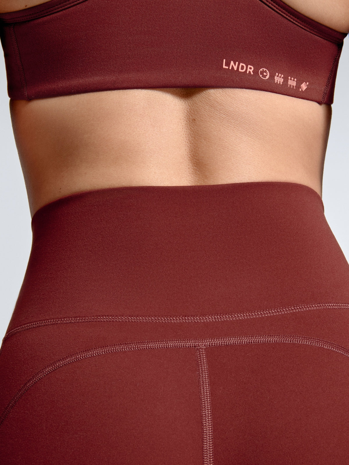 Womens fatal attraction red rust sports bra 6