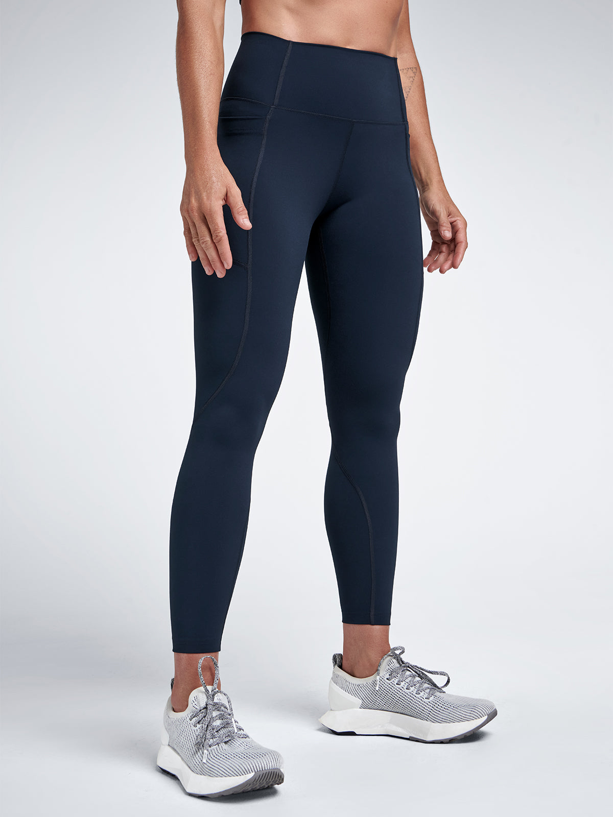 Womens fatal attraction high waisted ankle length marine blue leggings 6