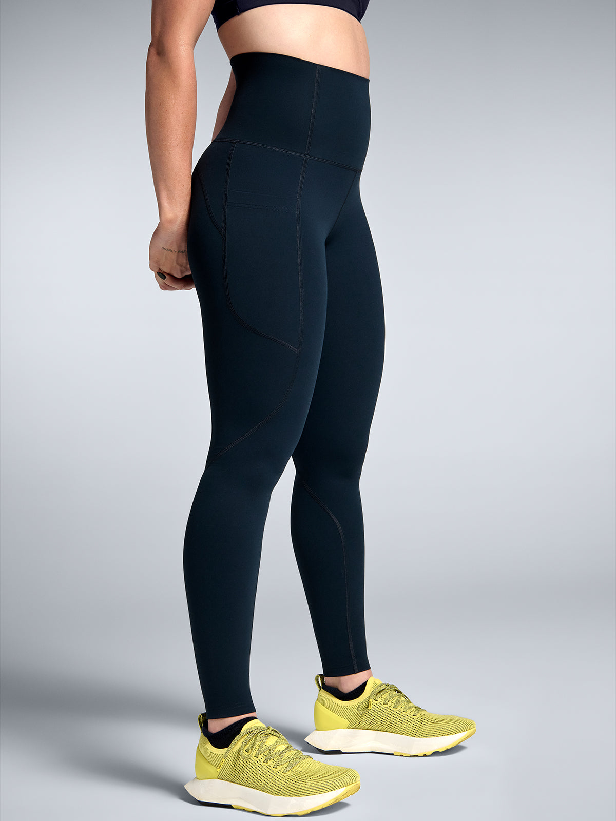 Womens fatal attraction super highwaisted full length marine blue leggings 4
