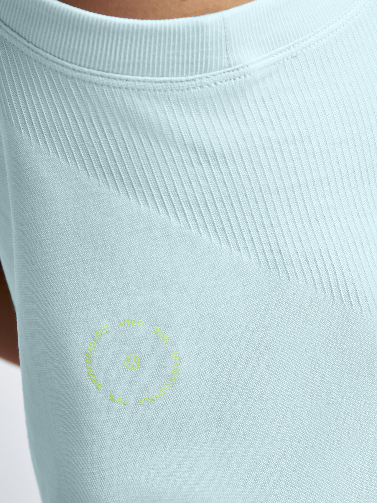 Womens here today cropped mint green tank top 5
