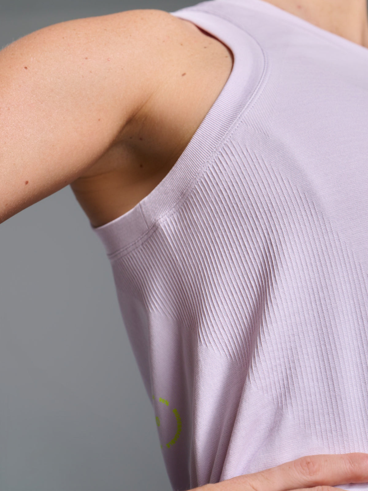 Womens here today cropped purple lilac tank top 2