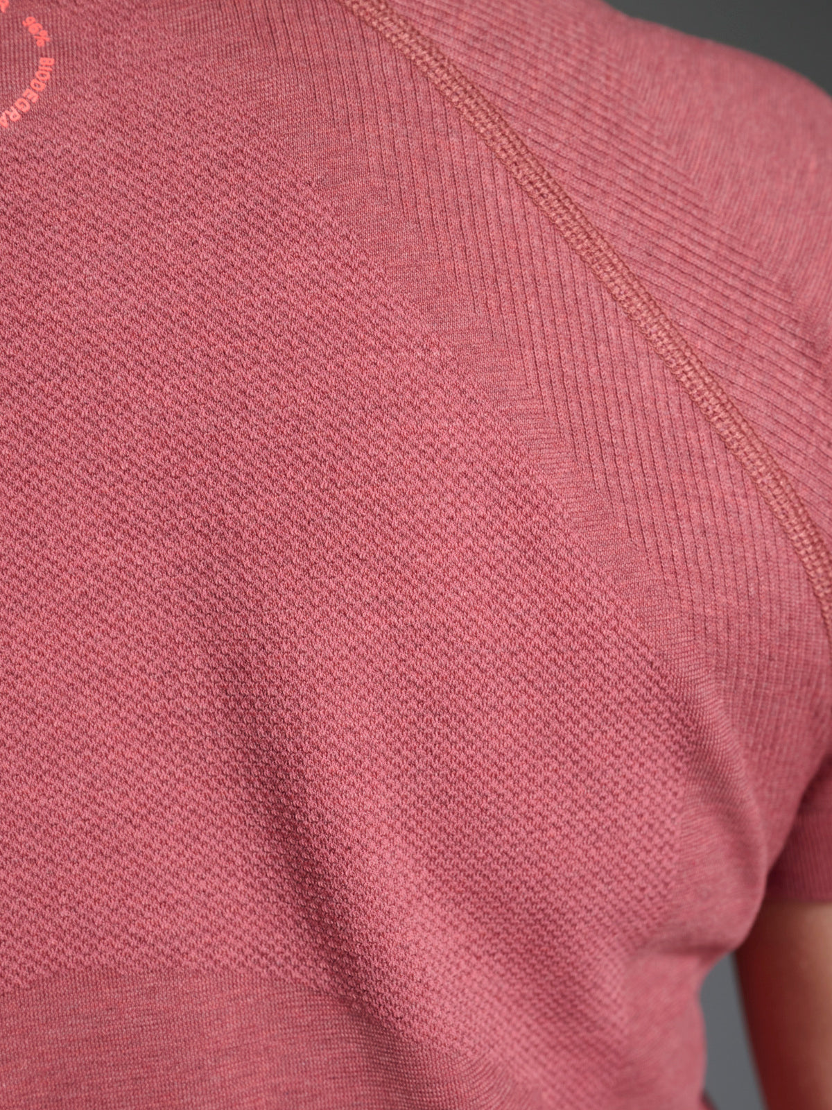HERE TODAY MELANGE Cropped Tee Earth Marl