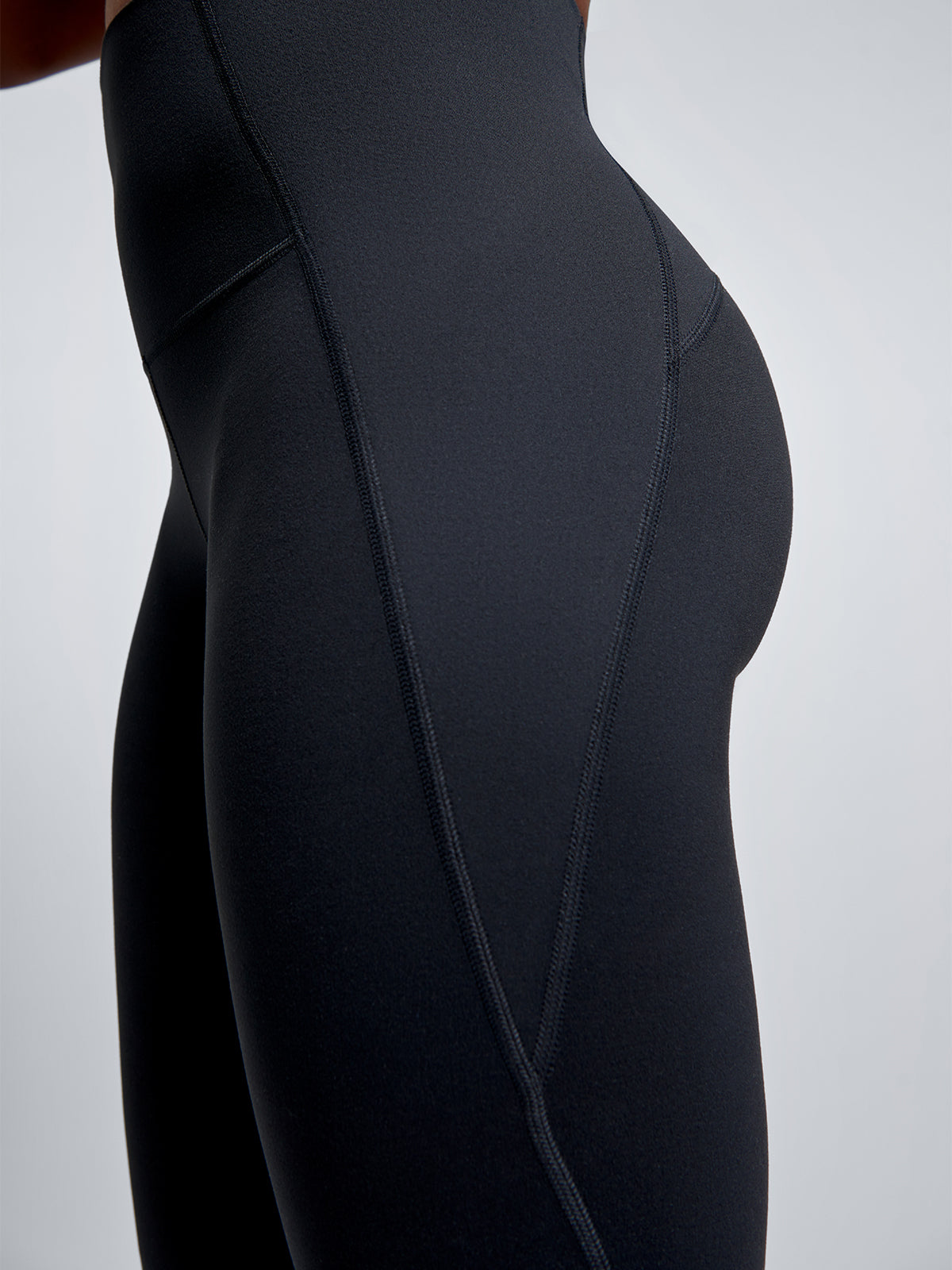 Womens obsession high waisted ankle length black leggings 2