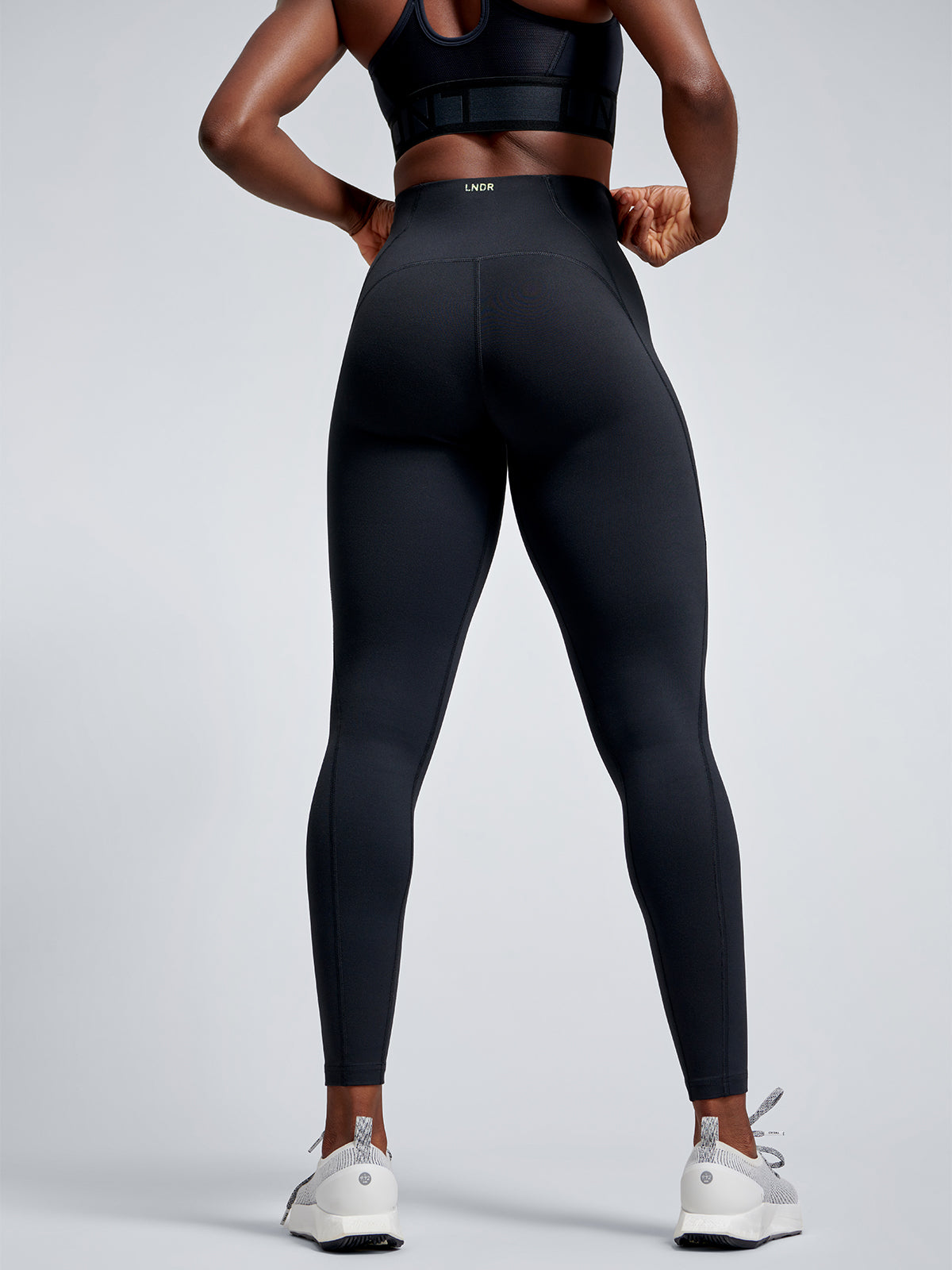 Womens obsession high waisted ankle length black leggings 3