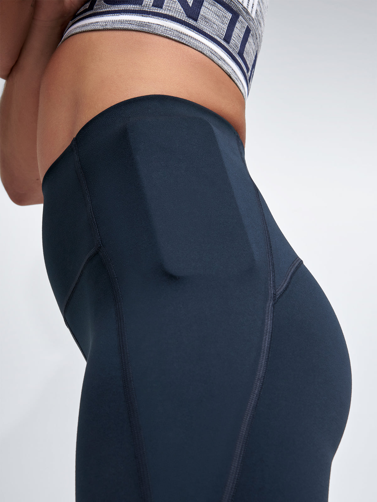 Womens obsession high waisted full length marine blue leggings 9