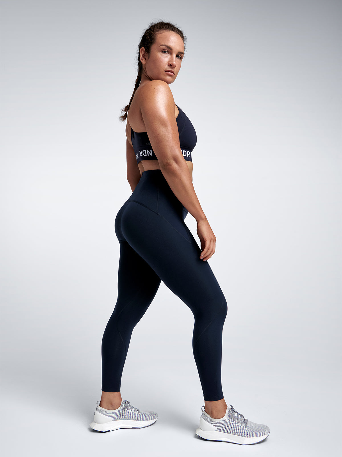 Womens limitless pocket super high waisted full length marine blue leggings 6