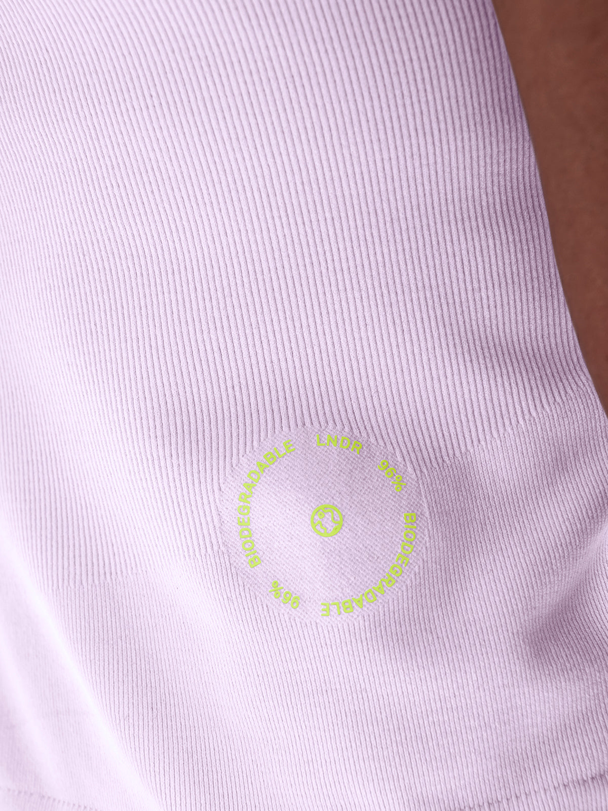 Womens power crop purple lilac tank top 5