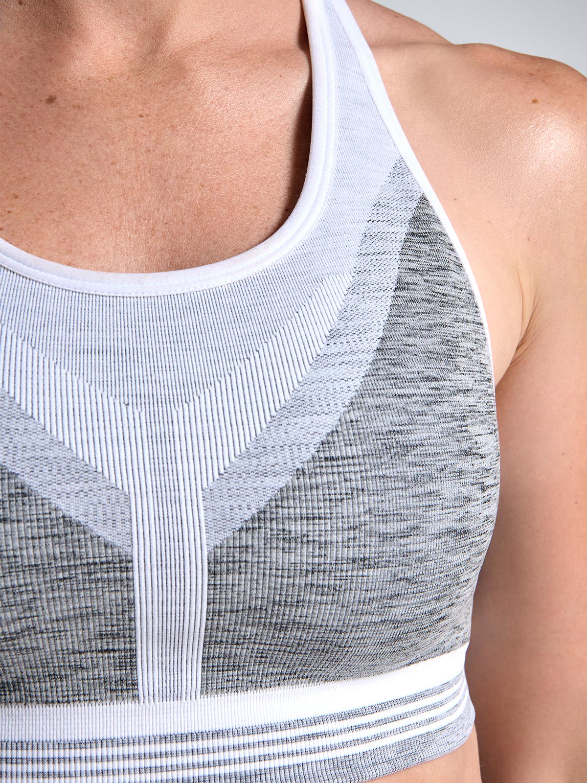 Womens renegade grey marl sports bra 8