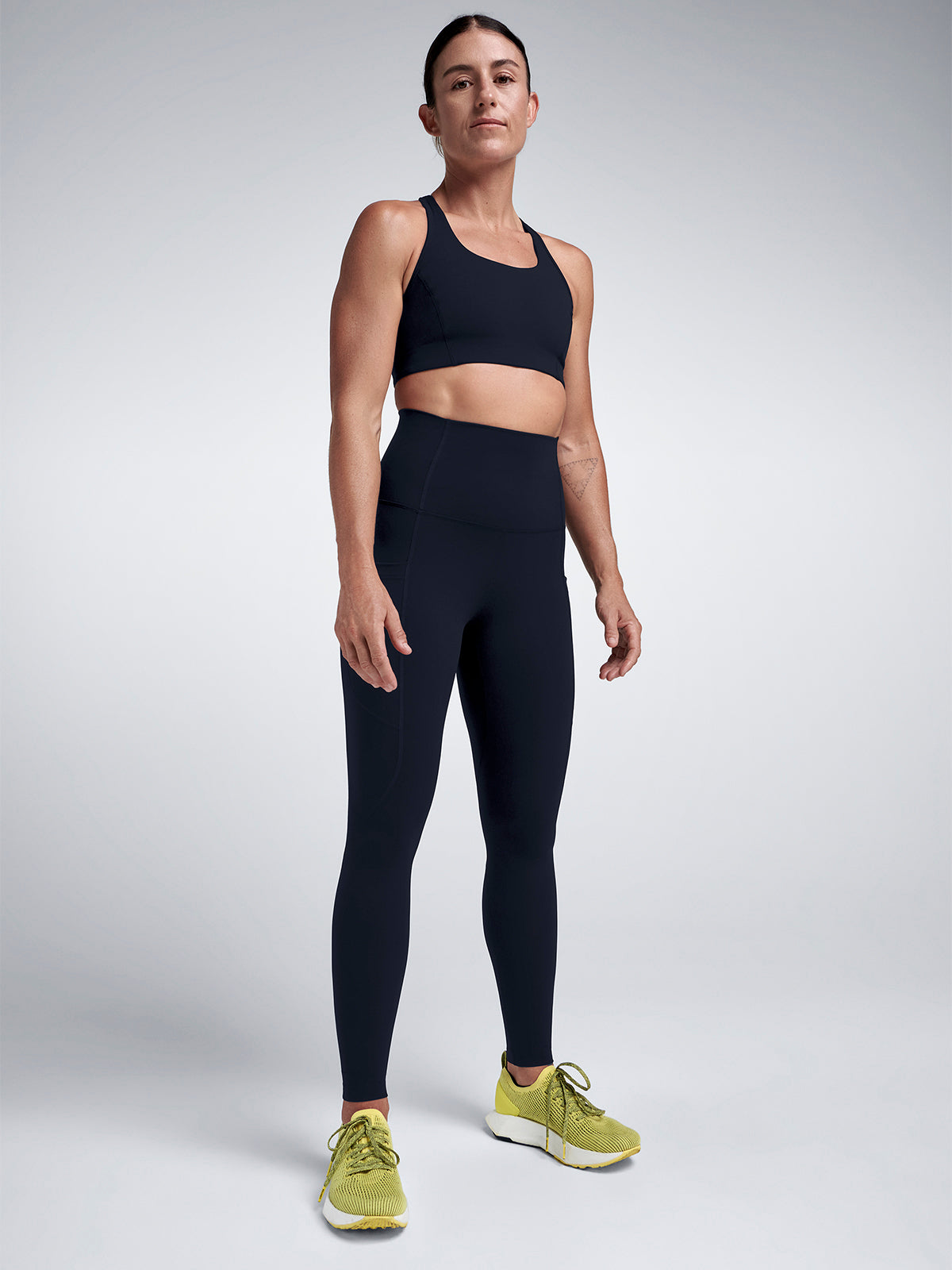 Womens fatal attraction recycled black sports bra 3