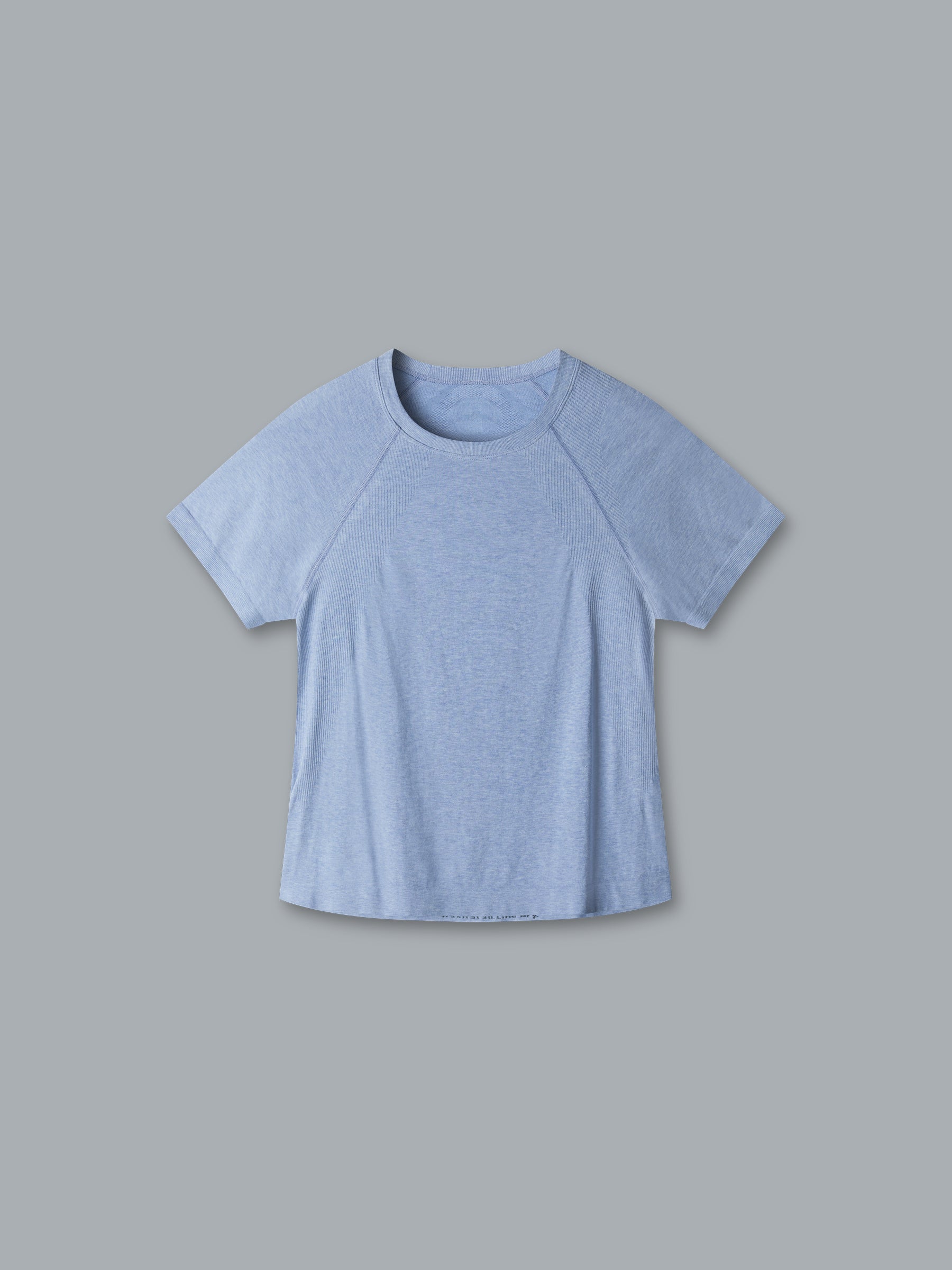 HERE TODAY MELANGE Cropped Tee Blue Marl