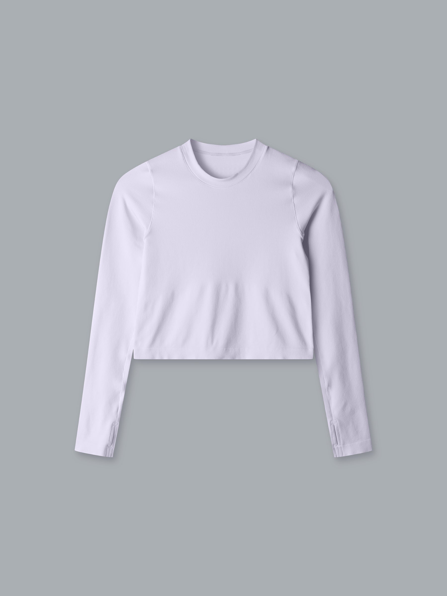 POWER CROP Long Sleeve Top Lilac
