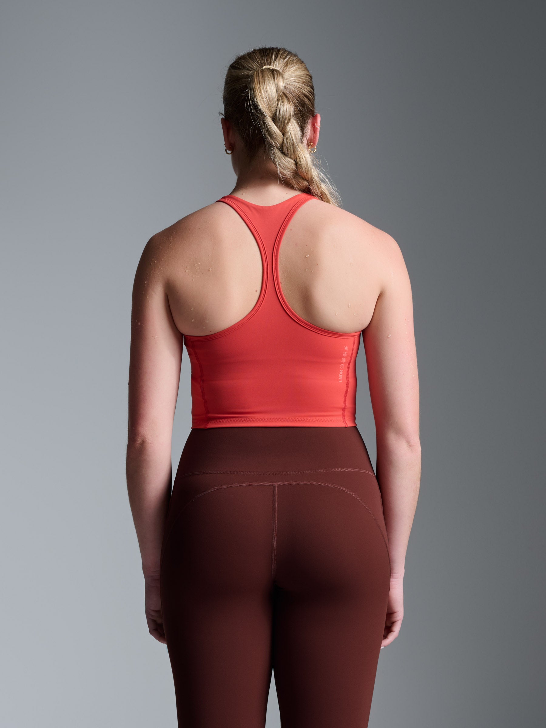 FEMME FATALE Longline Sports Bra Retro Red