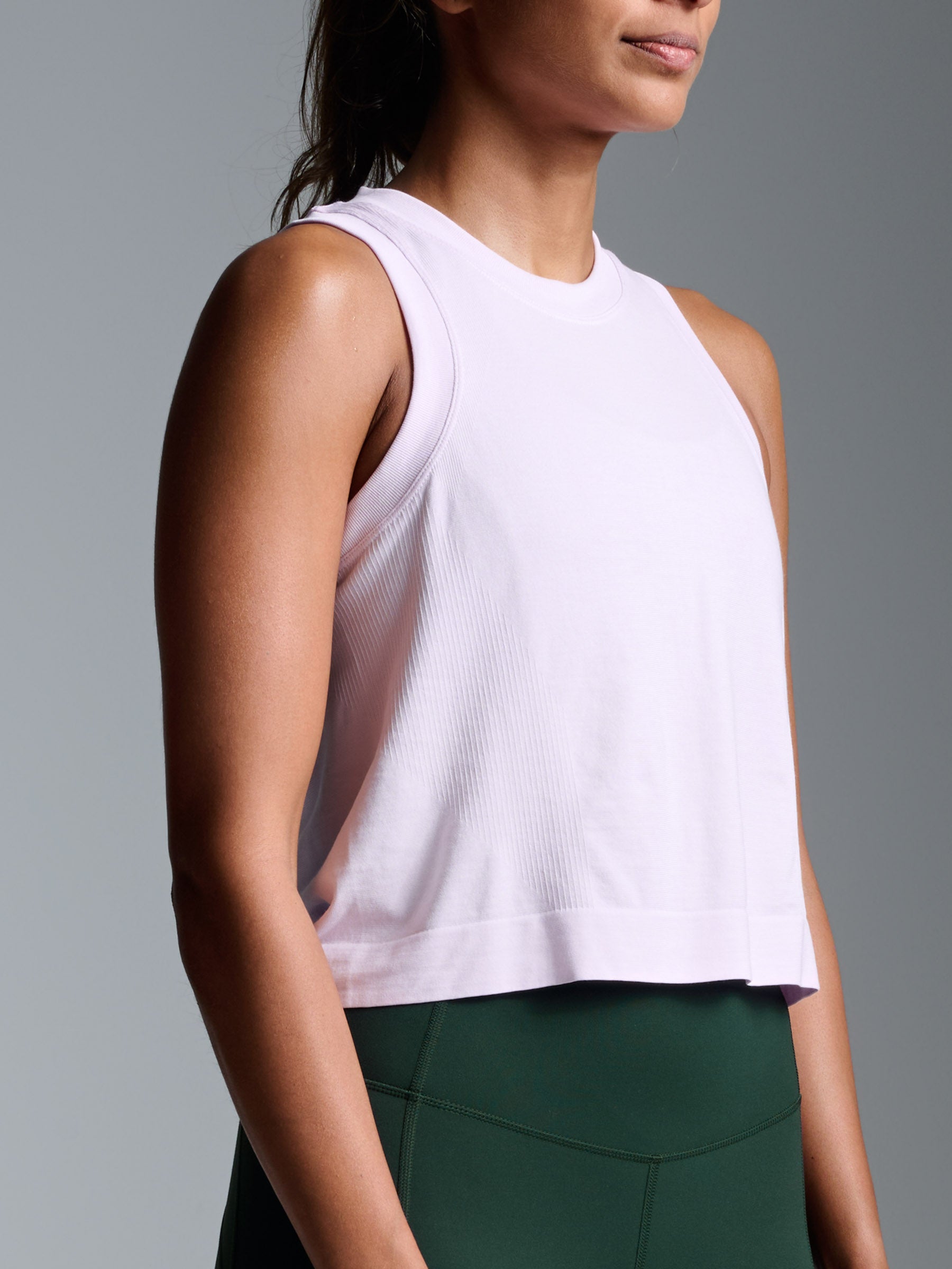 HERE TODAY Cropped Tank Lilac