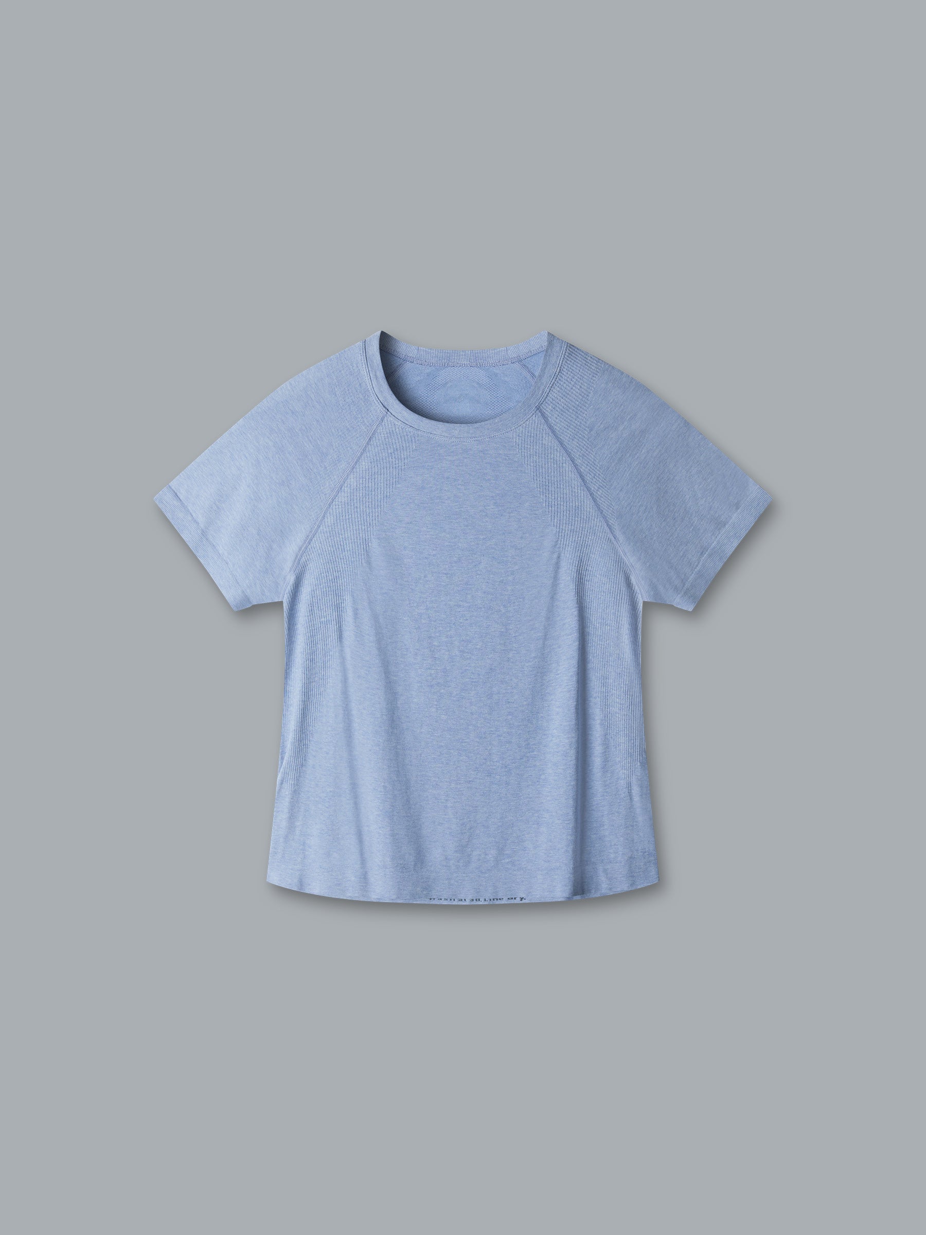 HERE TODAY MELANGE Cropped Tee Blue Marl