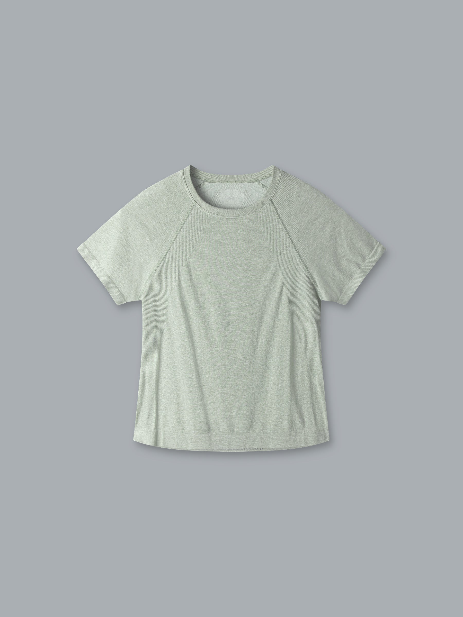 HERE TODAY MELANGE Cropped Tee Sage Marl