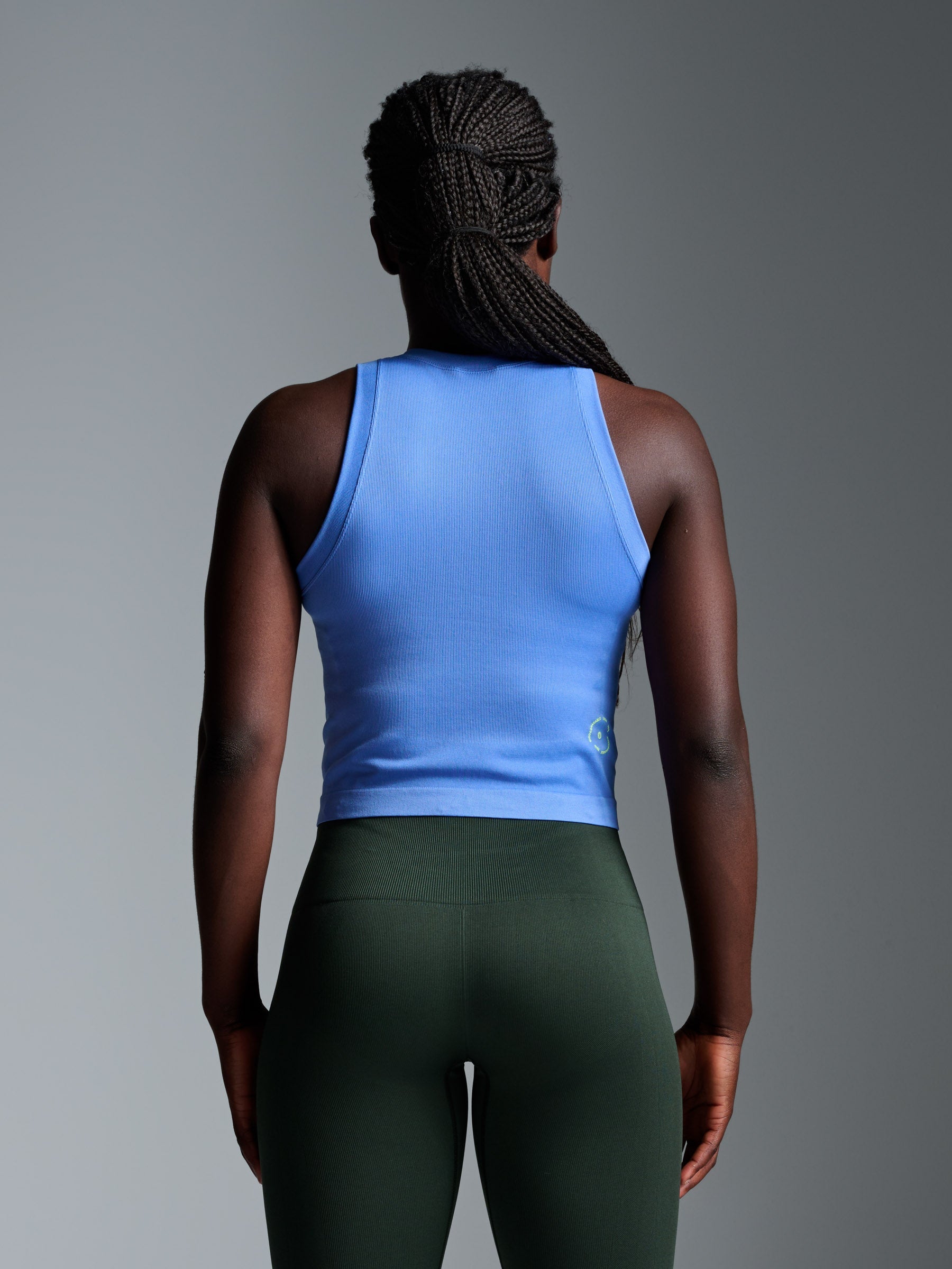 POWER CROP Tank Vibrant Blue