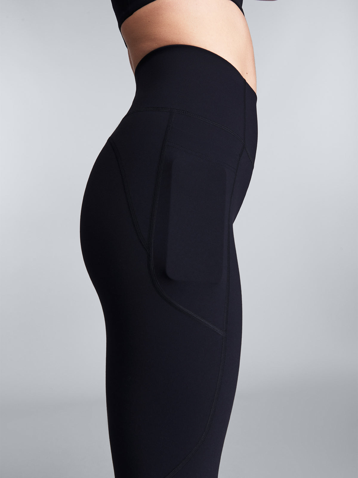 Womens fatal attraction high waisted full length black leggings 2