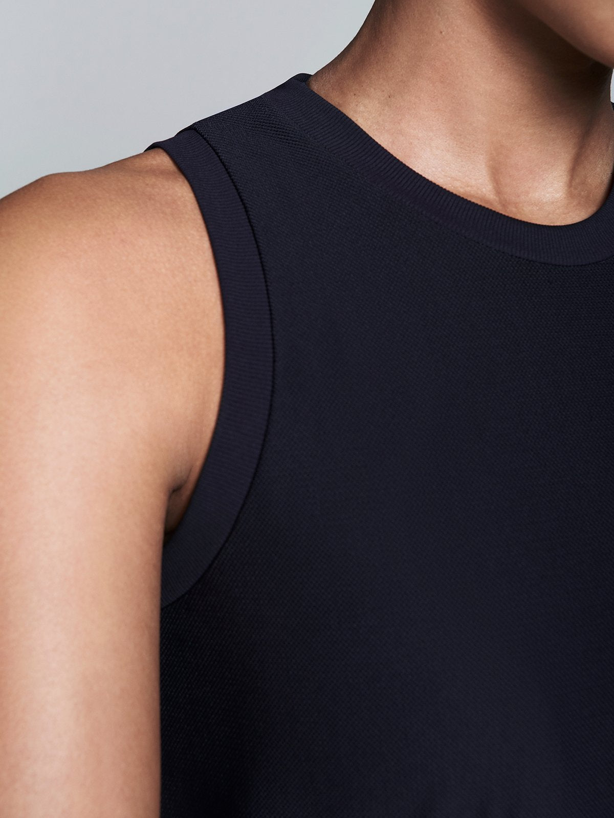 Womens black moisture wicking fluid tank 6