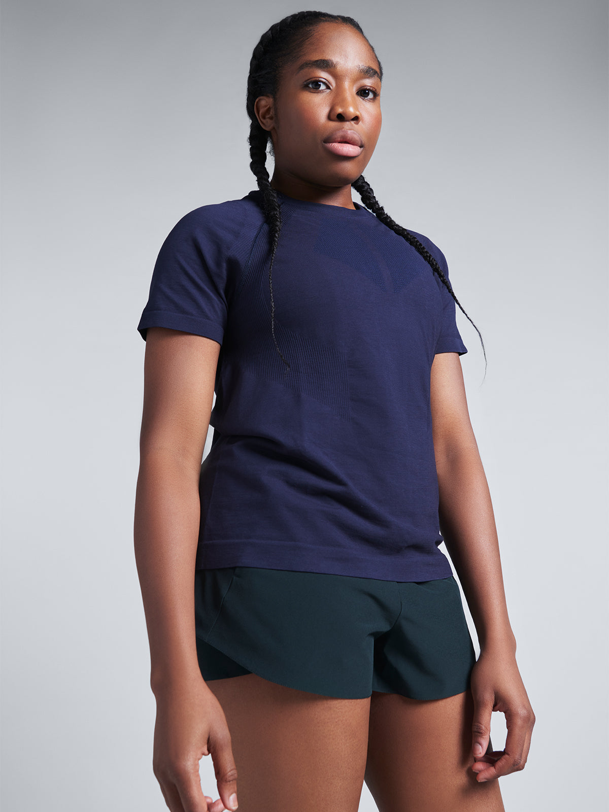 Womens here today short sleeve navy blue tee 8
