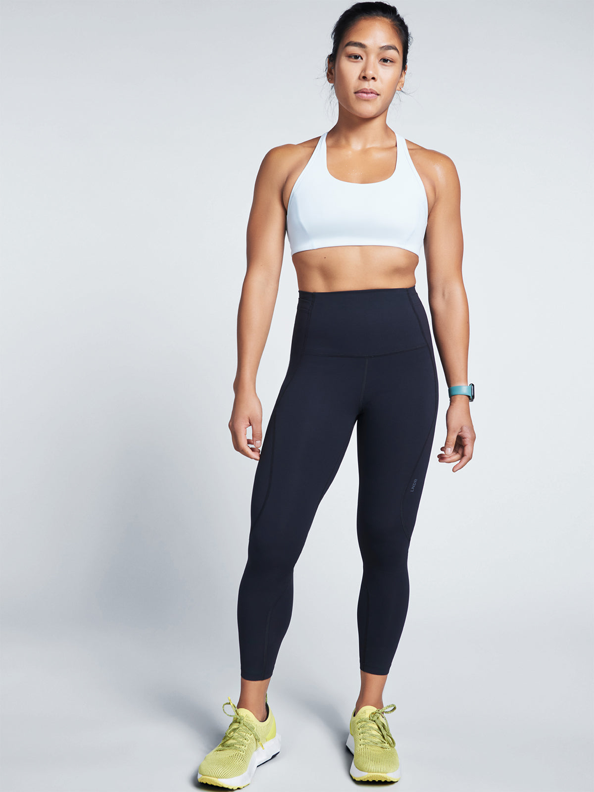 Womens limitless pocket super high waisted full length black leggings 3