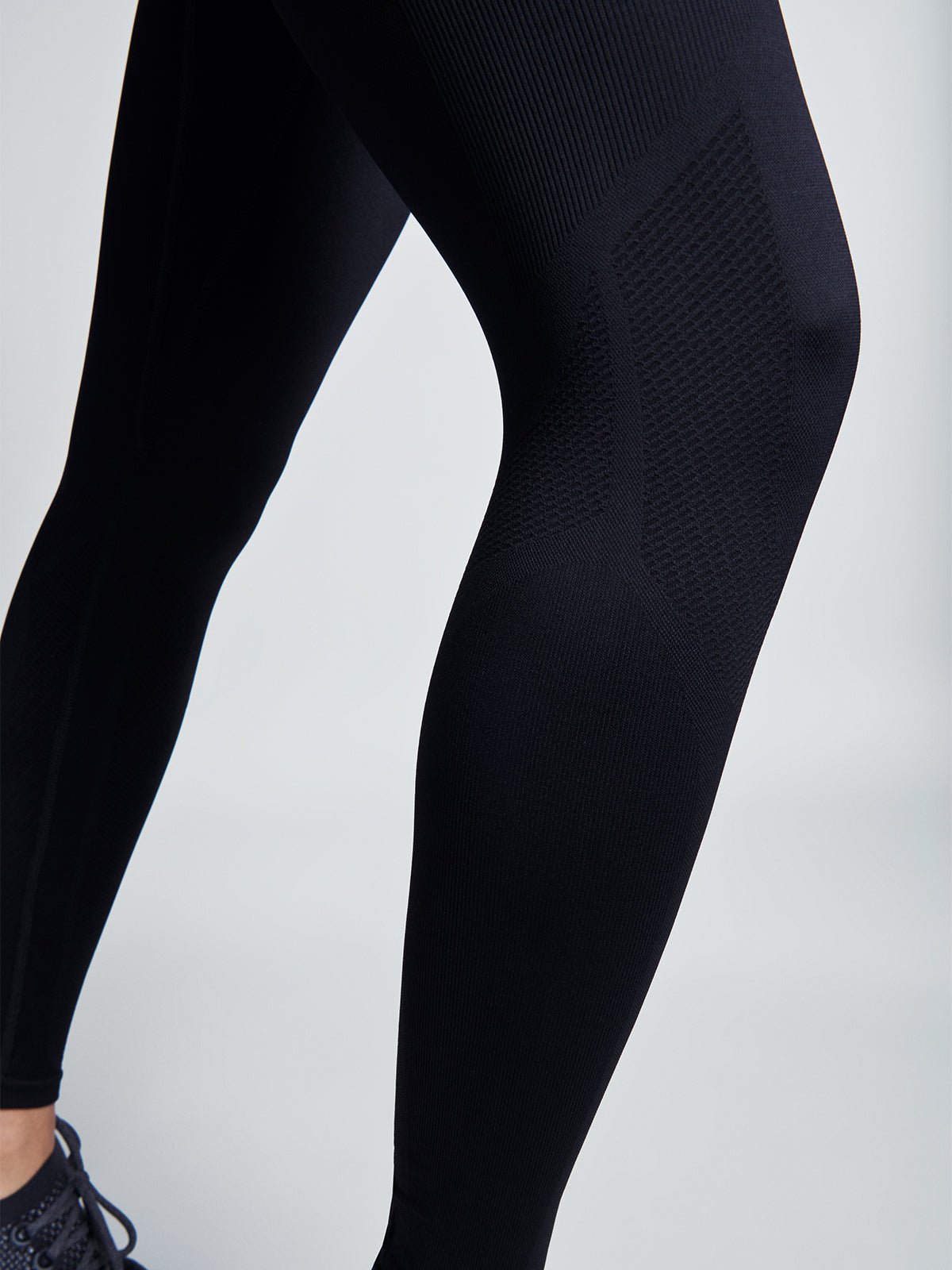 Womens streamline high waisted full black leggings 8