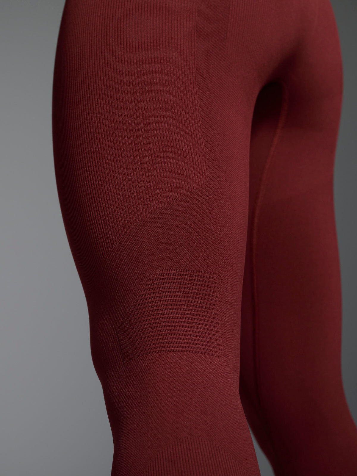 Womens chisel high waisted ankle length red rust leggings 5
