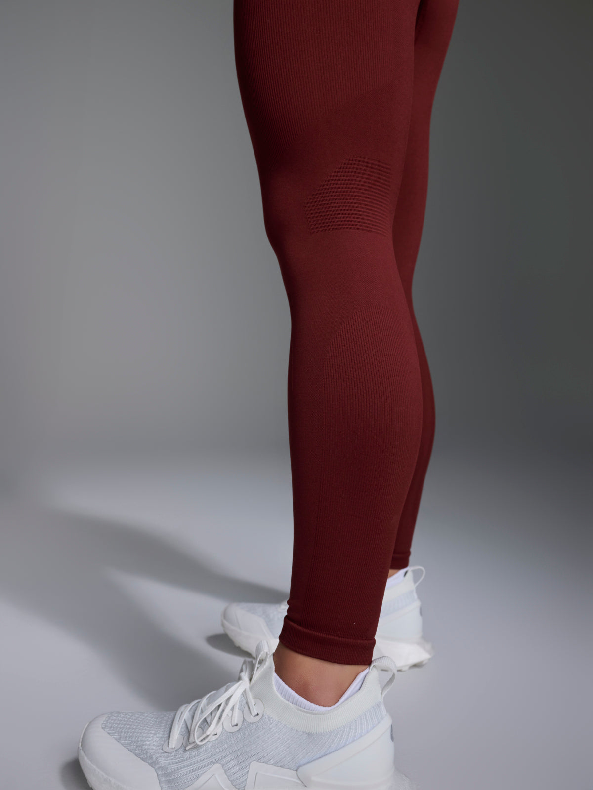 Womens chisel high waisted ankle length red rust leggings 6