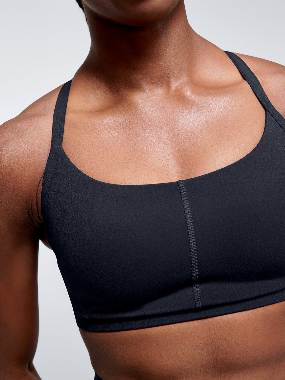 Womens fatal attraction padded black sports bra 2
