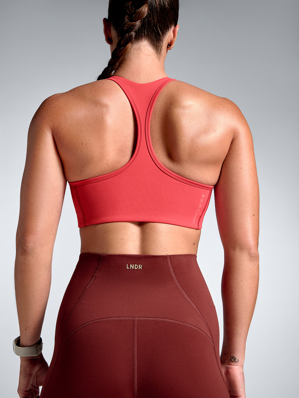 Womens femme fatale retro red sports bra 3