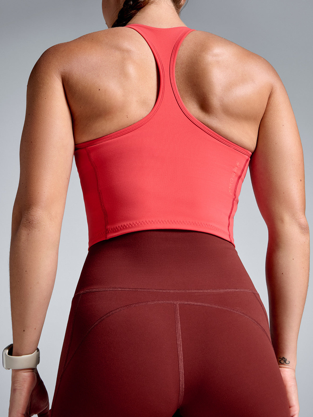 FEMME FATALE Longline Sports Bra Retro Red