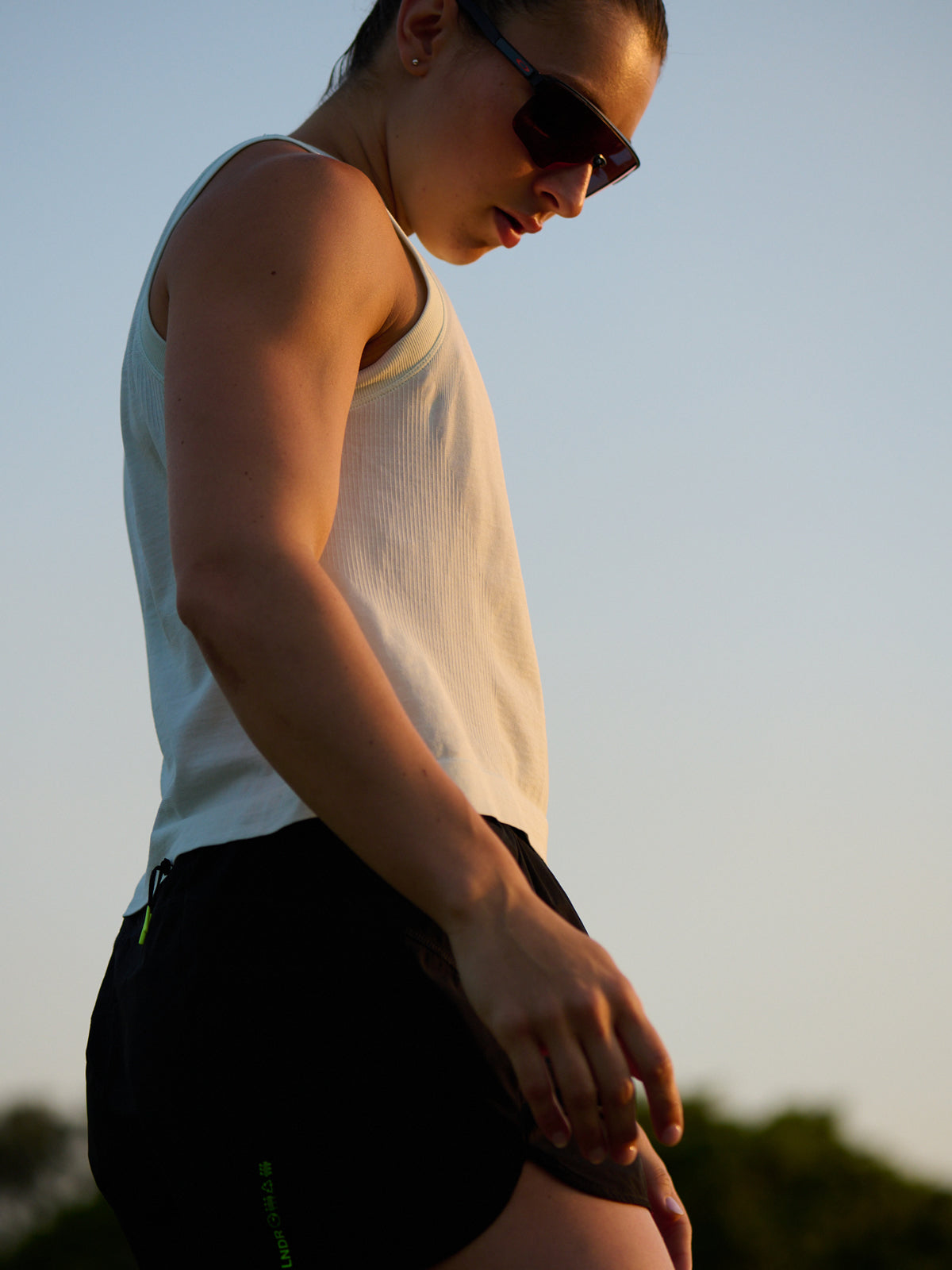 HERE TODAY Cropped Tank Mint