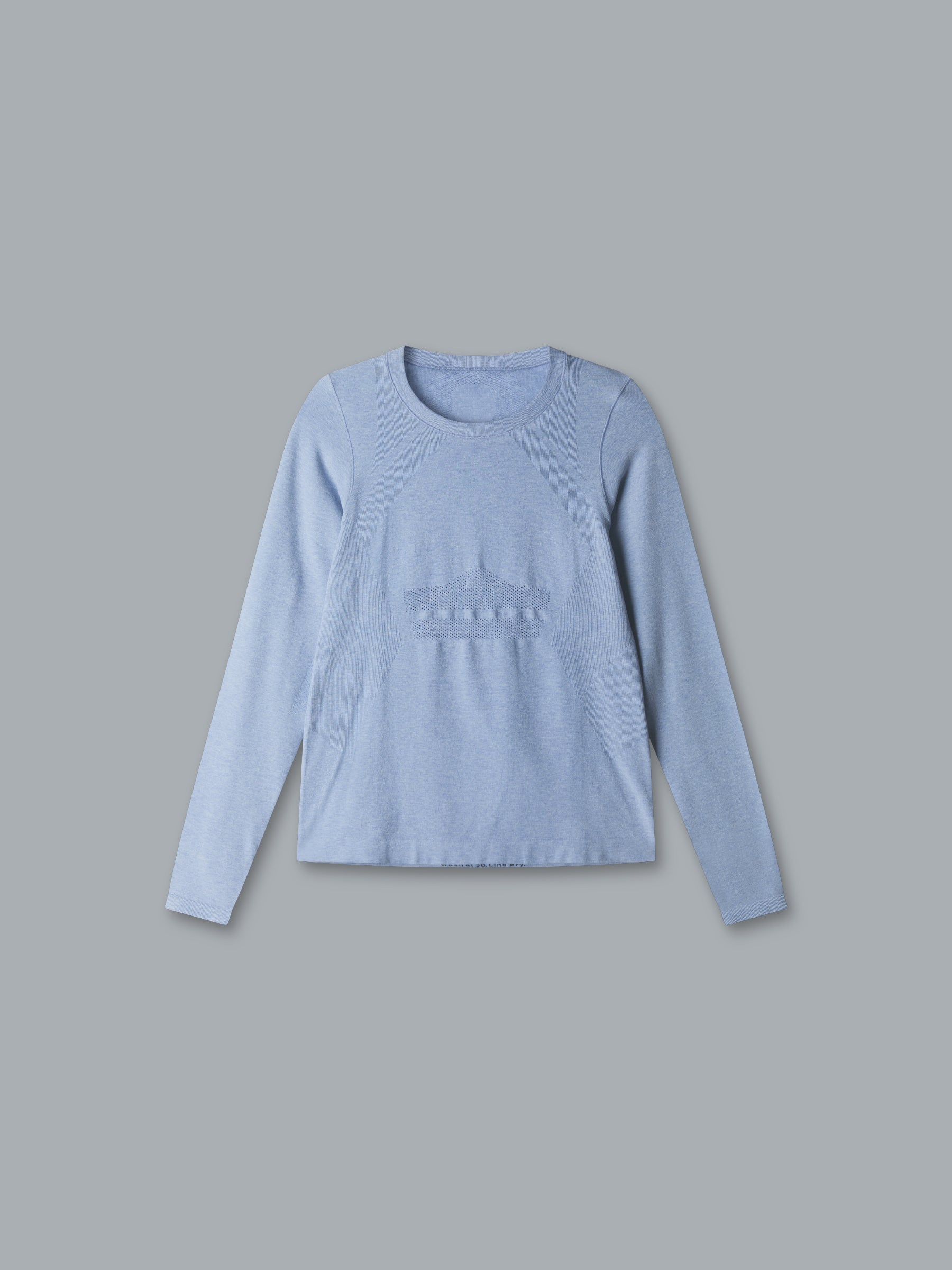 HERE TODAY MELANGE Long Sleeve Tee Blue Marl