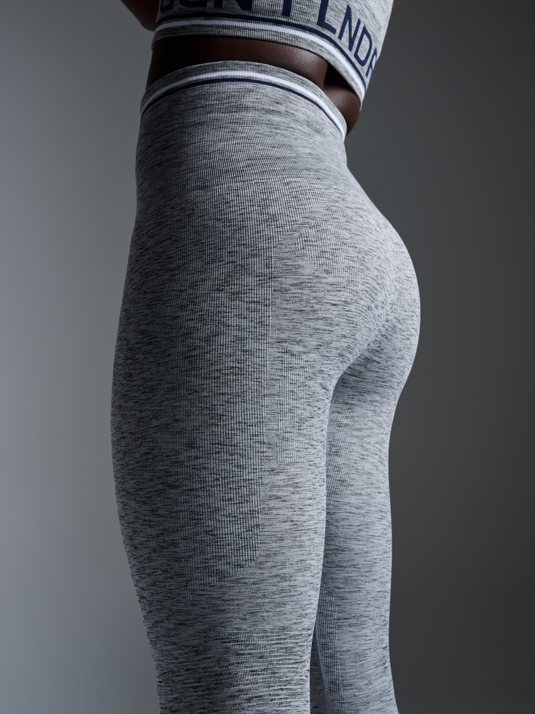 レッグウェア grey ripped lace leggings CHISEL LIGHT 7/8 Legging Grey Marl