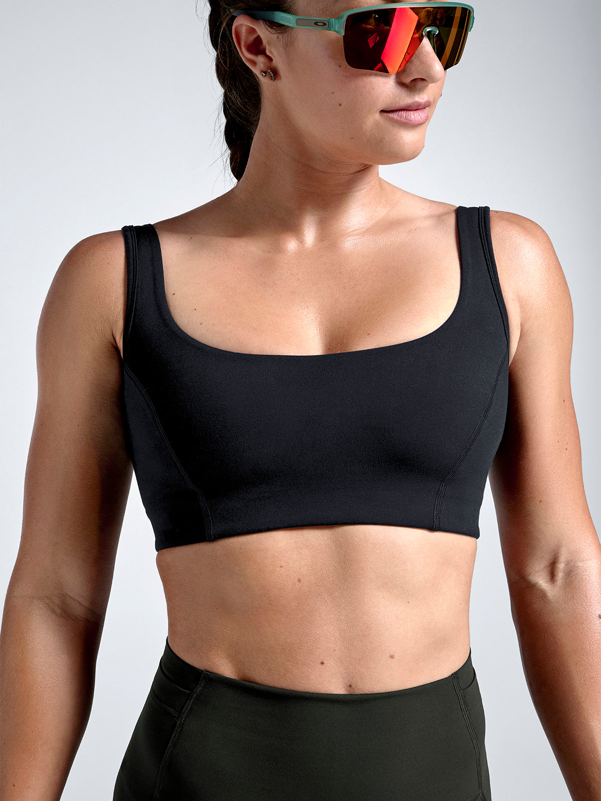 Womens obsession black sports bra 1