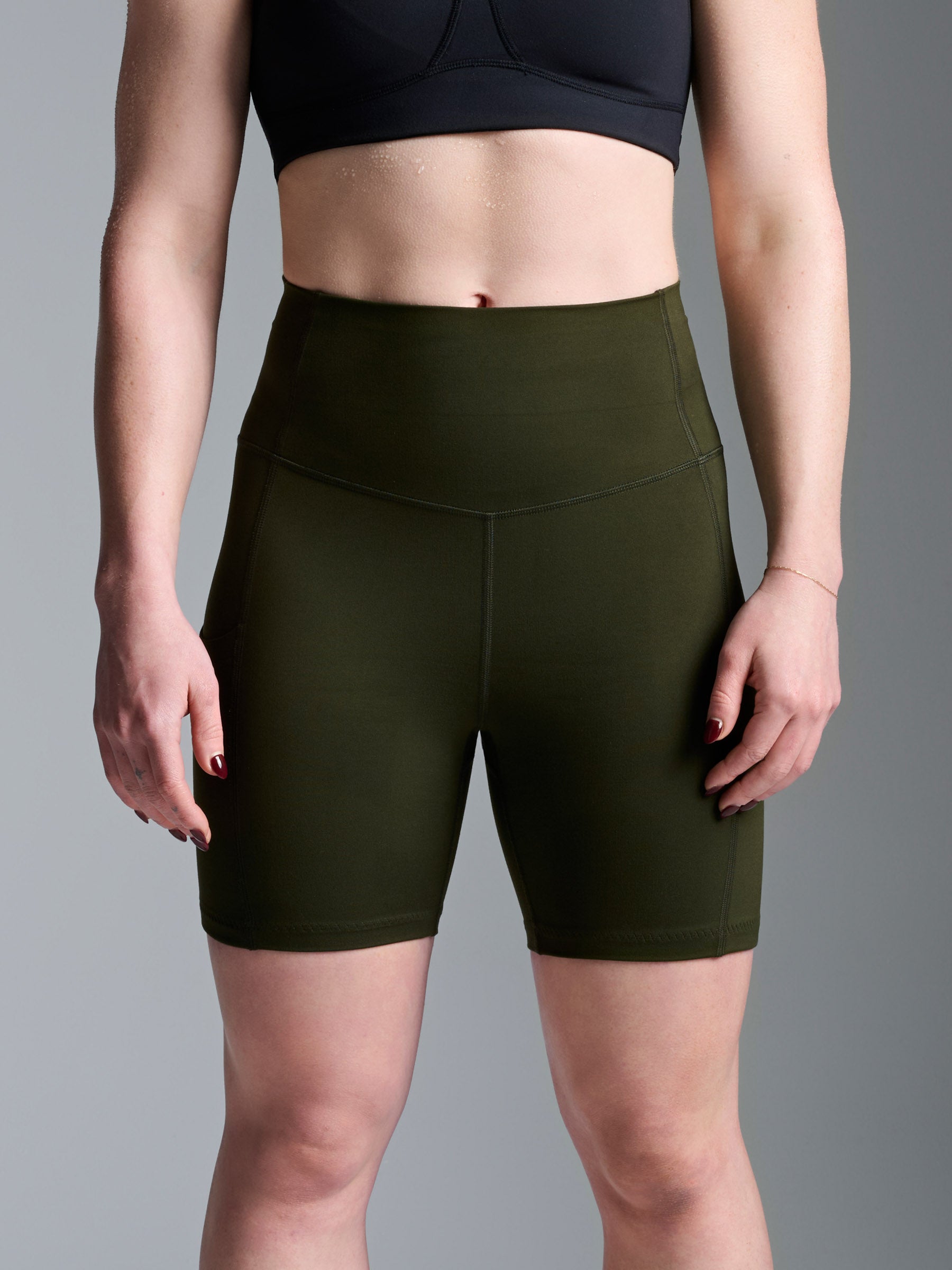 OBSESSION 8" Bike Short Olive