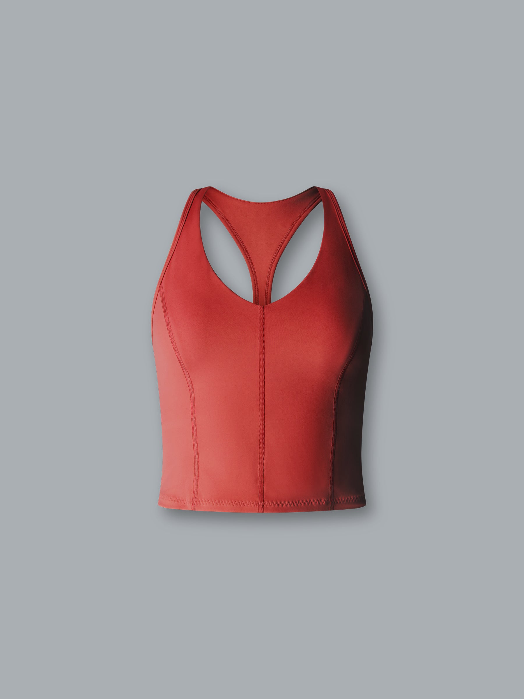 FEMME FATALE Longline Sports Bra Retro Red