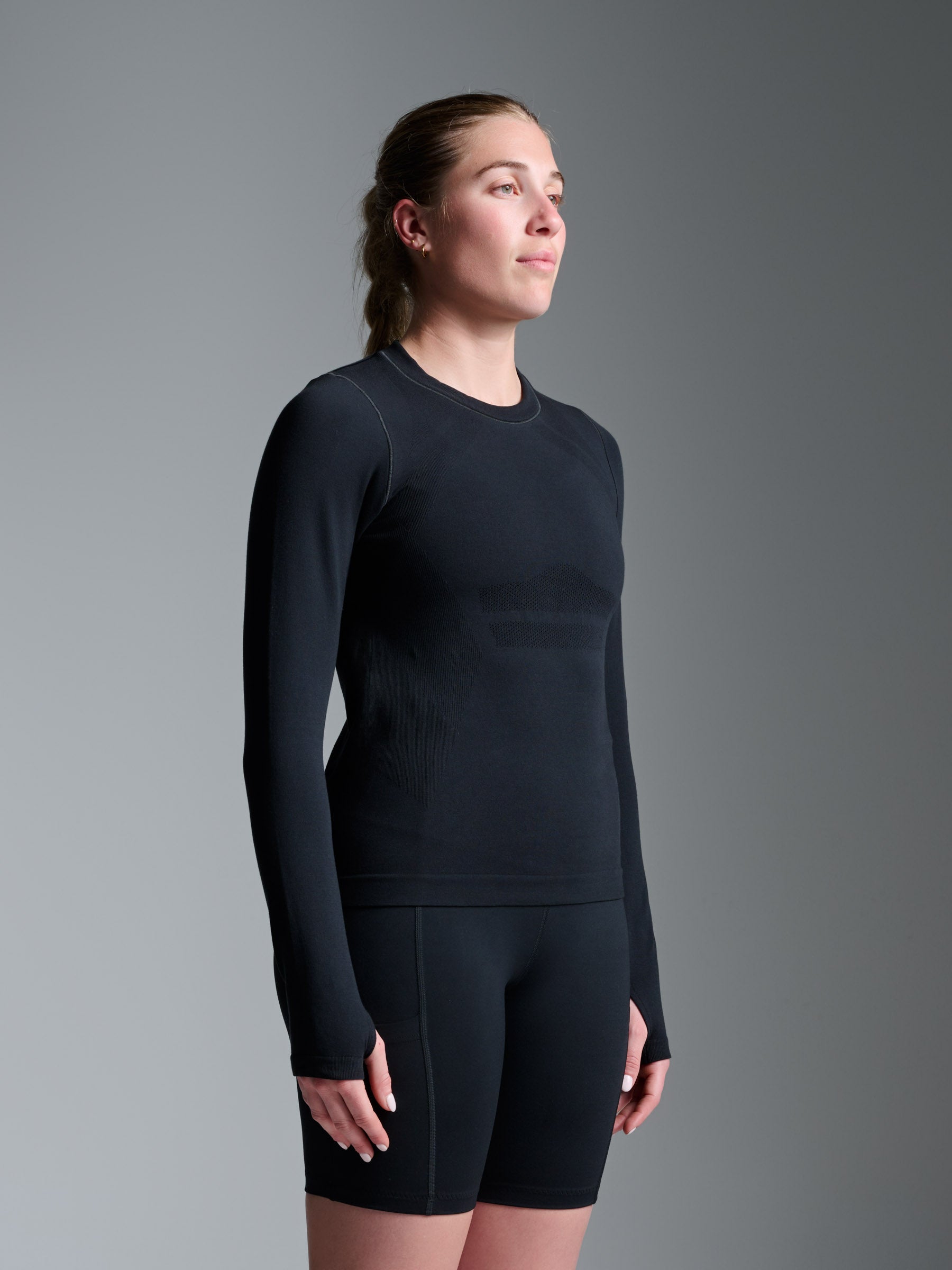 HERE TODAY Long Sleeve Tee Black